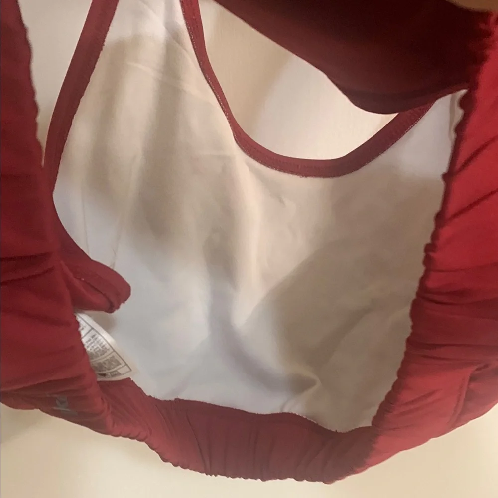 Nike with Stanford Burgundy Racerback Sports Bra in Sz XL